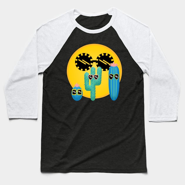 Sun glasses family Baseball T-Shirt by Design Knight